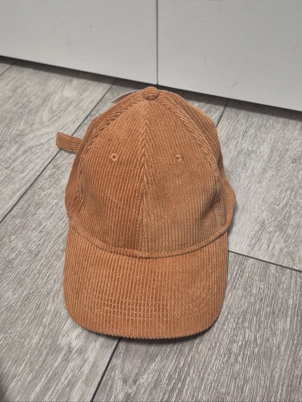 Time & Tru Women's Corduroy Baseball Cap in Warm Tan Color. One Size 100% Cotton